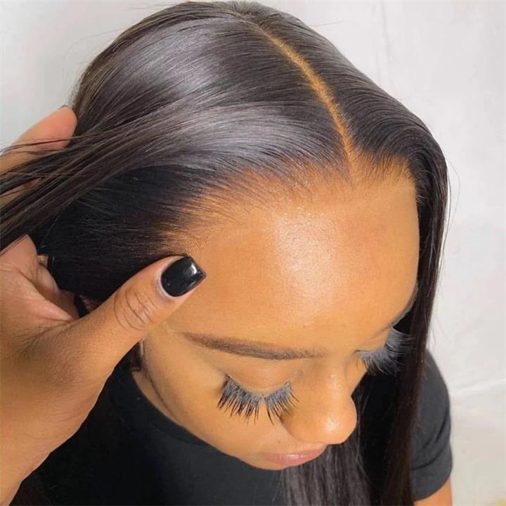 6x4 Lace Closure / 13x6 Straight Lace Front Wigs Human Hair 180% Density HD Lace Glueless Wigs