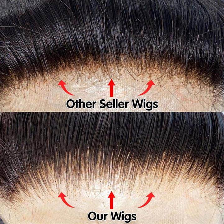 6x4 Lace Closure / 13x6 Straight Lace Front Wigs Human Hair 180% Density HD Lace Glueless Wigs