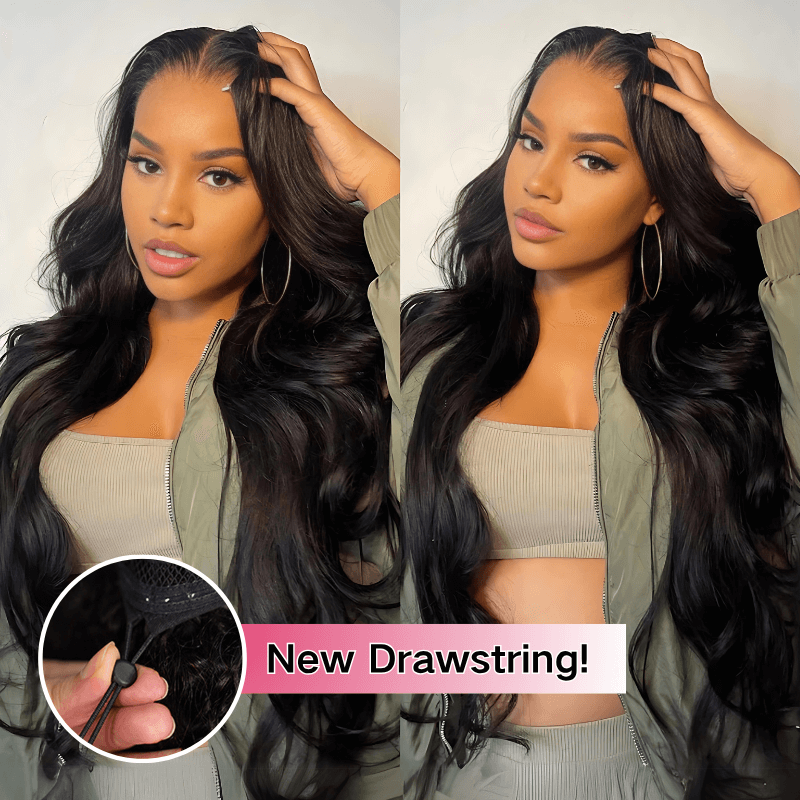 $199=30inch Tiktokers Recommend 180% Density Body Wave HD Lace Frontal Wig Upgrade Invisi Drawstring Glueless Wigs