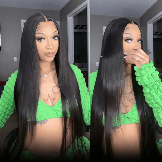 6x4 Lace Closure / 13x6 Straight Lace Front Wigs Human Hair 180% Density HD Lace Glueless Wigs