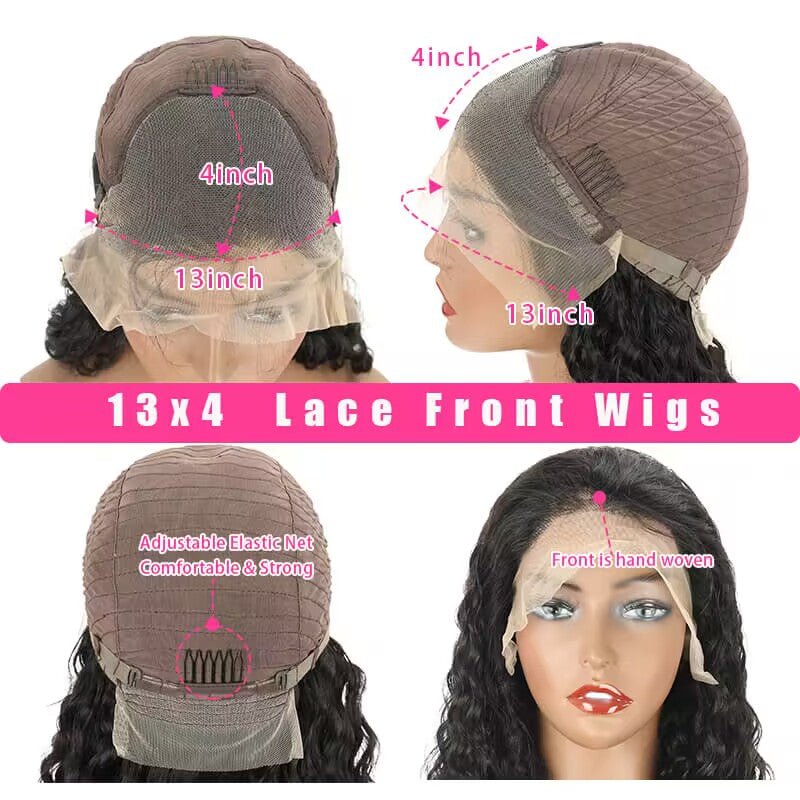 Brazilian Body Wave Hair 13x4/13x6 HD Transparent Lace Frontal Wig Pre Plucked Hairline Best Human Hair Wig