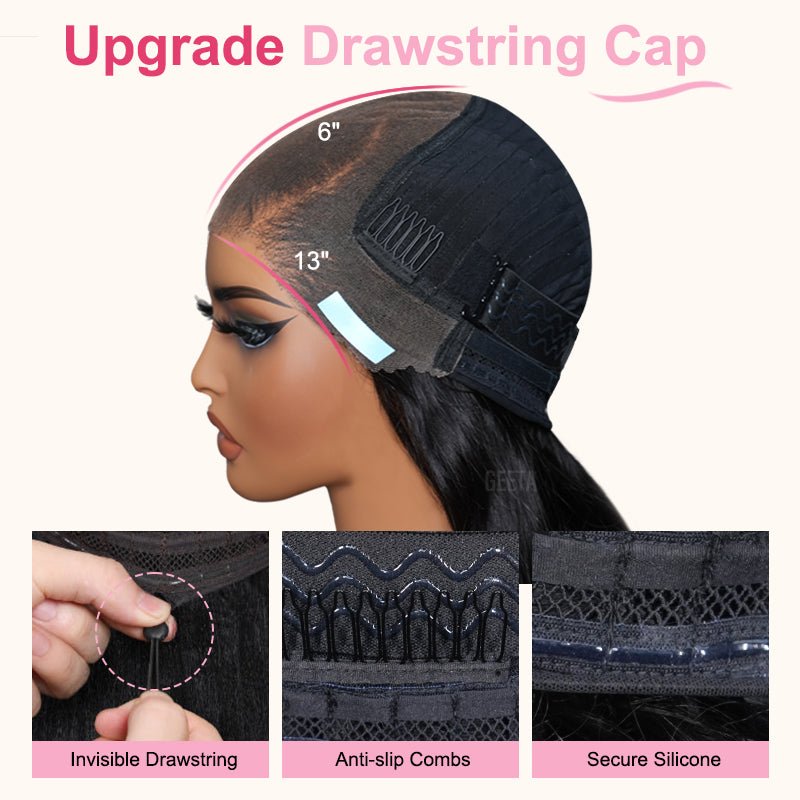 $199=30inch Tiktokers Recommend 180% Density Body Wave HD Lace Frontal Wig Upgrade Invisi Drawstring Glueless Wigs